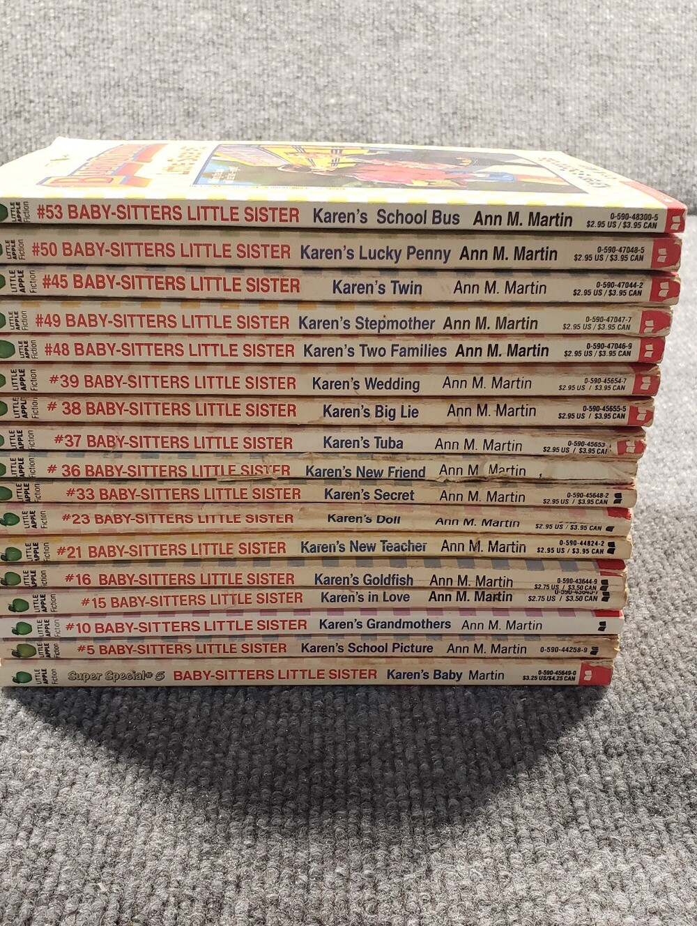 Lot Of 17 Vintage Baby Sitter Club Little Sister PB Books Ann M. Martin